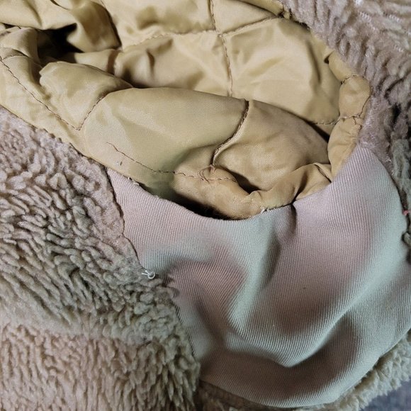 Vintage‎ Sears Mens Khaki Jacket Coat w. Faux Fur Lining 40R - Picture 9 of 12